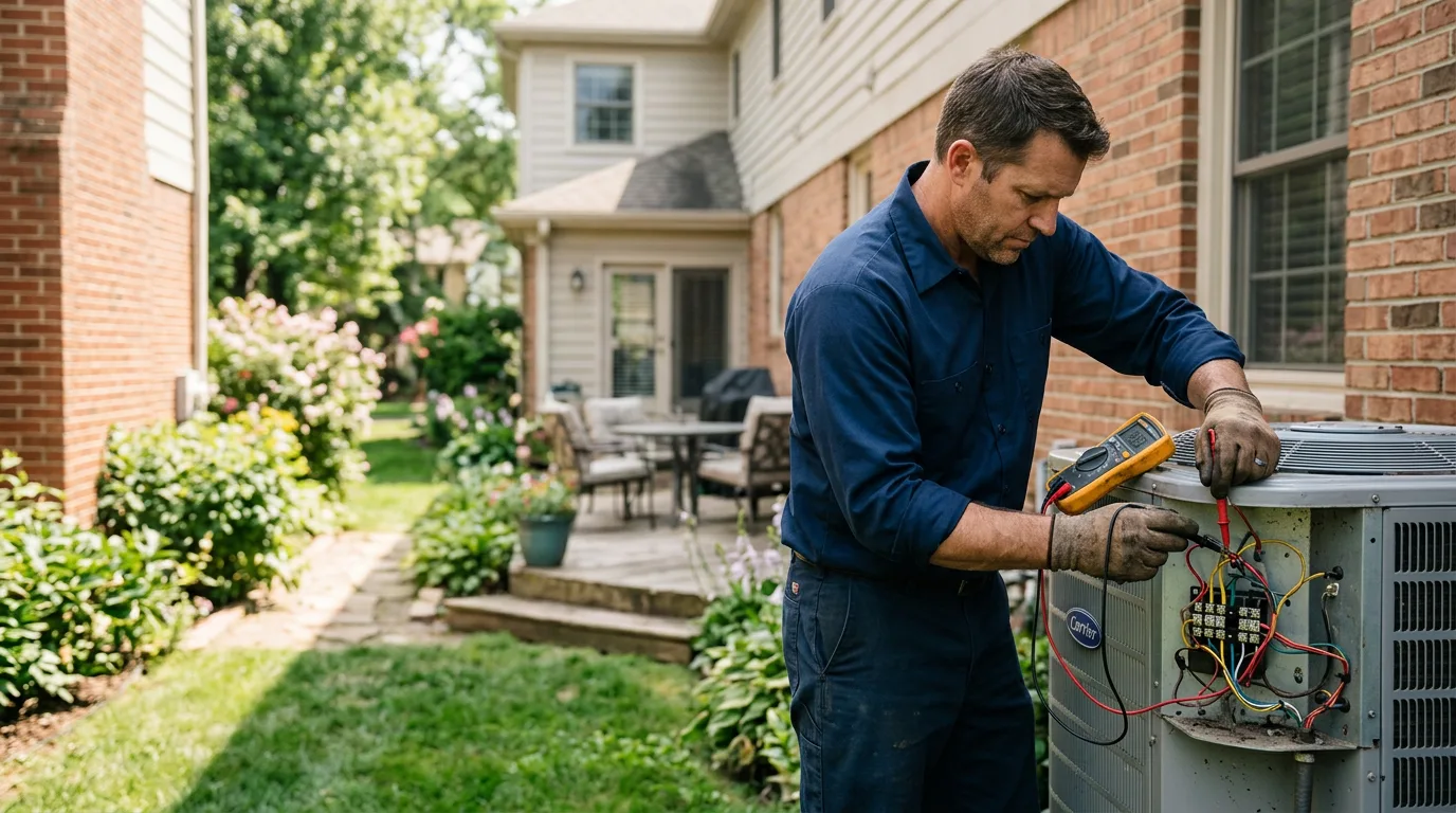 HVAC technician working near Mosheim, TN